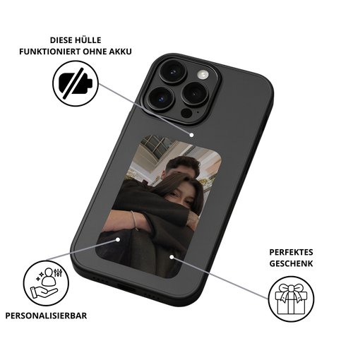 NFC-Hülle für iPhone mit E-Ink-Display